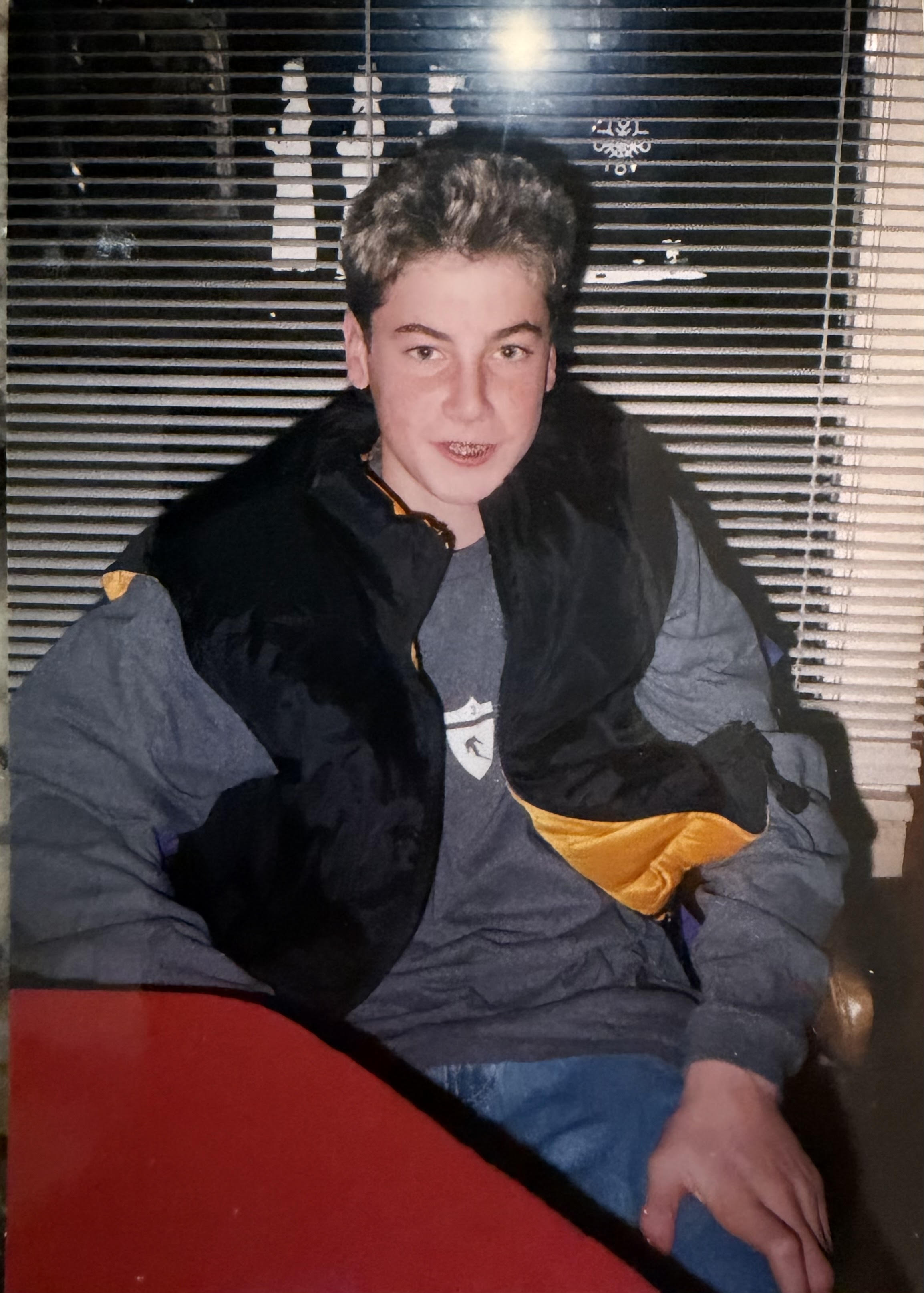 Young Kevin with bleached tips